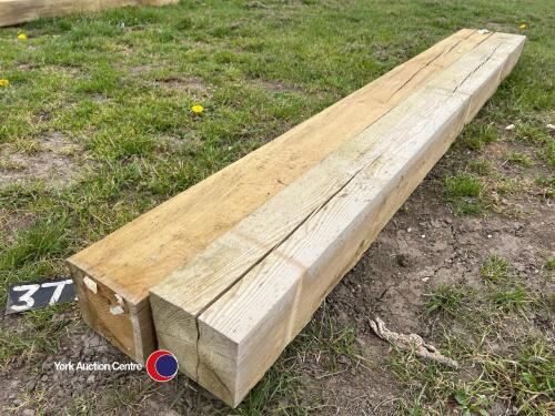 2 x 6x6 gate posts 2.4m pressure treated