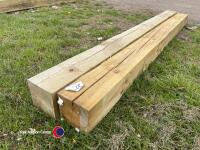 2 x 6x6 gate posts 2.4m pressure treated - 3