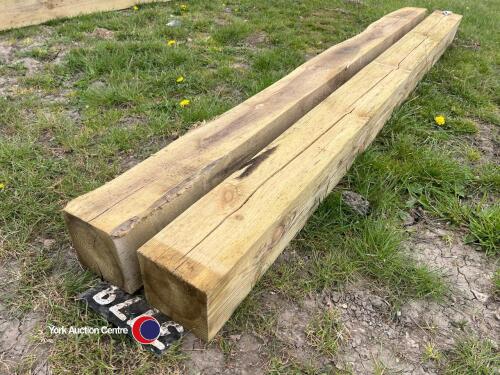 2 x 6x6 gate posts 2.4m pressure treated