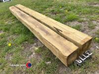 2 x 6x6 gate posts 2.4m pressure treated - 2