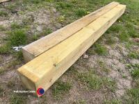 2 x 6x6 gate posts 2.4m pressure treated