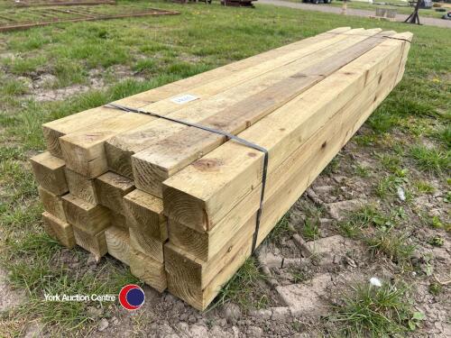20 x fence posts 3x5 pressure treated 2.4m