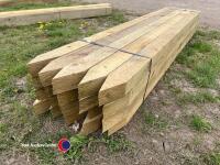 20 x fence posts 3x5 pressure treated 2.4m - 3