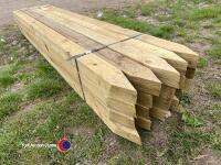 20 x fence posts 3x5 pressure treated 2.4m - 4