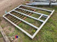 2 x metal gates - 5.5ft x 4ft and 3.5ft x 3.5ft