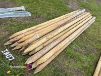 20 x 6ft fencing stakes, new - 2