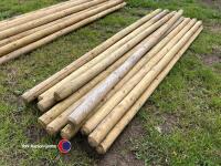 20 x 6ft fencing stakes, new - 3