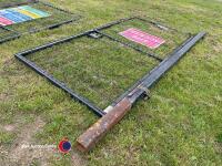 Mesh gate, 2.4m x 1.2m and post