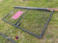 Mesh gate, 2.4m x 1.2m and post - 2