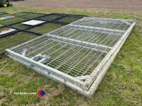 Pair of galvanised gates, 6ft6in x 13ft - 3