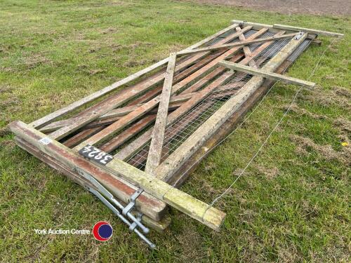 2 x wooden farm gates