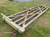 2 x wooden farm gates - 3