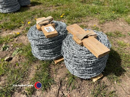 2 x 200m reels high tensile barbed wire