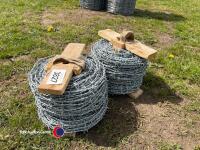 2 x 200m reels high tensile barbed wire