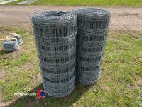 2 x 100m rolls of high tensile stock netting - 3