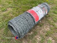 50m roll of stock fencing, new