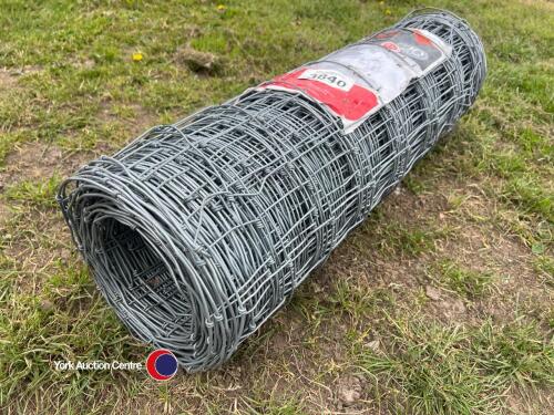 50m roll of stock fencing, new
