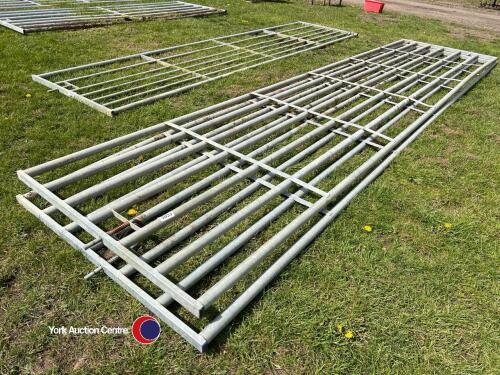 Pair of 20ft galvanised gates