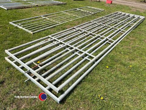 Pair of 20ft galvanised gates