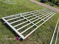 Pair of 20ft galvanised gates - 3