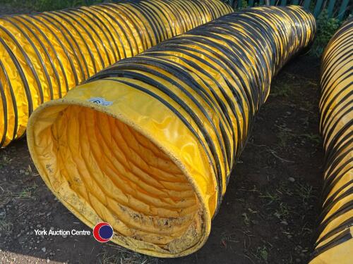 6m anti-slip tunnel, yellow with black binding