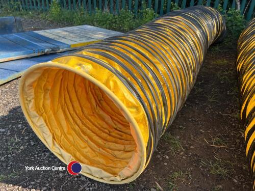 6m anti-slip tunnel, yellow with black binding