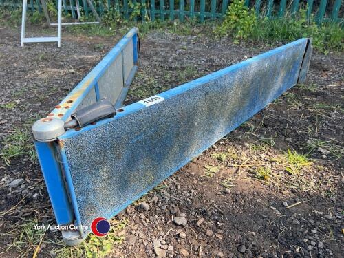 12ft foldable rubberised dog walk plank, blue