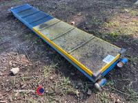 12ft foldable rubberised dog walk plank with slats, blue and yellow - 2