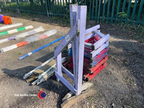 10 x wooden jump wings/misc