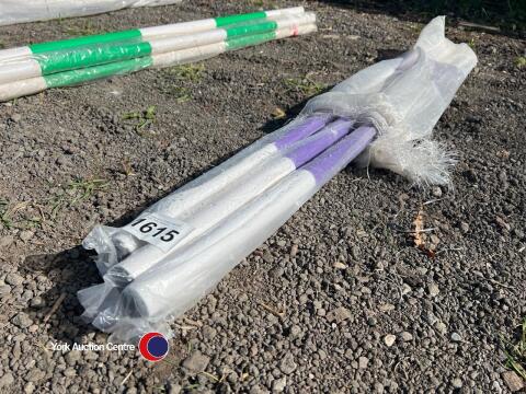 6 x 5ft jump poles, purple