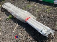 6 x 5ft jump poles, white - 2