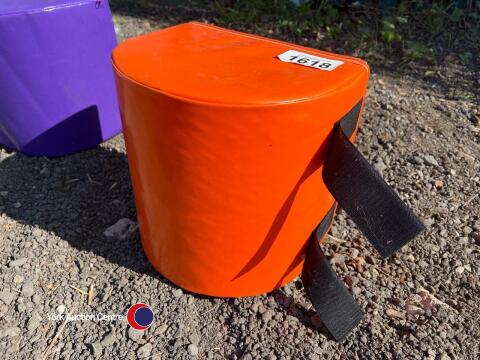 Orange soft back bump training aid