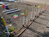 Set of 12 weaves with poles - 3