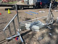 4 x aluminium magnetic safety jumps with poles - 4