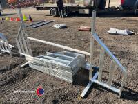 4 x aluminium magnetic safety jumps with poles - 3