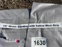 10 x tunnel wraps, grey with yellow binding - 2
