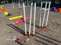 6 x 2 x 2 weaves with white poles - 2