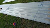 12 x 5560m box profile roof lights, new - 2