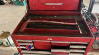 Beach tool chest top box on roller trolley - 2