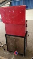 Beach tool chest top box on roller trolley - 3