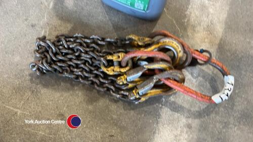 2 leg set of chains with shorteners