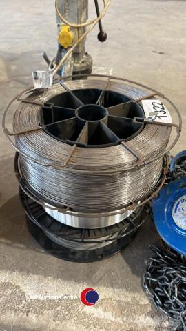 3 spools of alloy welding wire