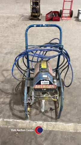 Portable spray machine