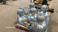 4 x industrial aluminium lights 240 volts - 2