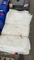 50 x white used hessian sacks - 2