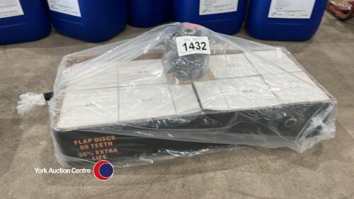 10 x boxes of grinding discs, 40 grit, 10 per box, new