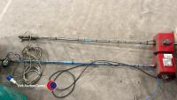 2 x workshop car hoist hanging power and air posts - 2