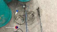 2 x workshop car hoist hanging power and air posts - 4