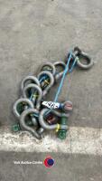 10 x lifting shackles
