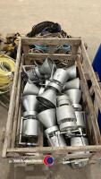 8 x aluminium warehouse lights